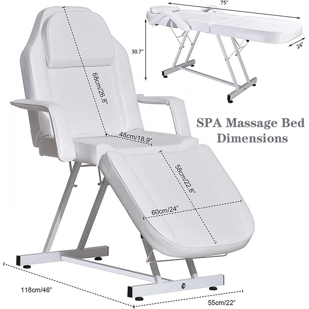 Beauty Salon Portable Adjustable Facial Massage Bed
